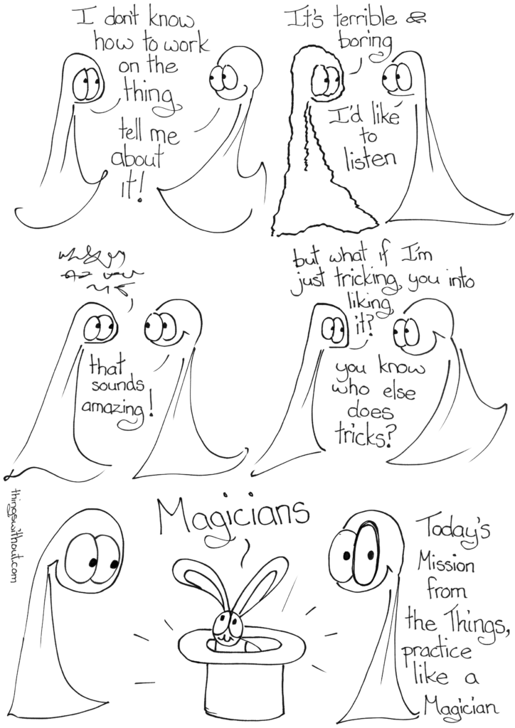 Magicians webcomic, see below for full transcript