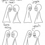 Transcript Thing 1: If you don't write a first draft, you'll never have a novel. Thing 2: I said I don't know if I should juggle! Thing 1: Same thing Thing 2: Yeah