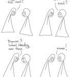 Transcript Thing 1: Why did the Things cross the road? Thing 2: Why did we cross the road? Thing 1: Because it looked interesting over there. Thing 2: eeeeeee!