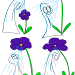 Transcript Flower spurting water into Thing's face. Flower growing taller and spurting water into Thing's face. Thing opening its mouth underneath the shower of water coming from the flower. Thing hanging out under the flower-shower and smiling.