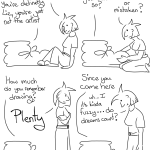 This is a webcomic, there is a transcript below.