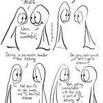 Horrible Wonderful Comic Transcript Thing 1: I’m finally going to create the stuff I’ve been talking about for AGES! Thing 2: Wow, how wonderful! Thing 1: It’s HORRIBLE! Thing 1: Doing is so much harder than talking. And now it’s an ugly lump, not a beautiful dream. Thing 2: Do you wish you’d just left it as a dream? Thing 1: Nah, getting comfortable with the ugly is part of the beauty of creativity.